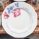 Lot de 4 assiettes plates "boulogne" Digoin Sarreguemines