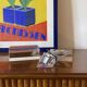 Hollywood regency lucite smoking set, Guzzini  Italy 1970