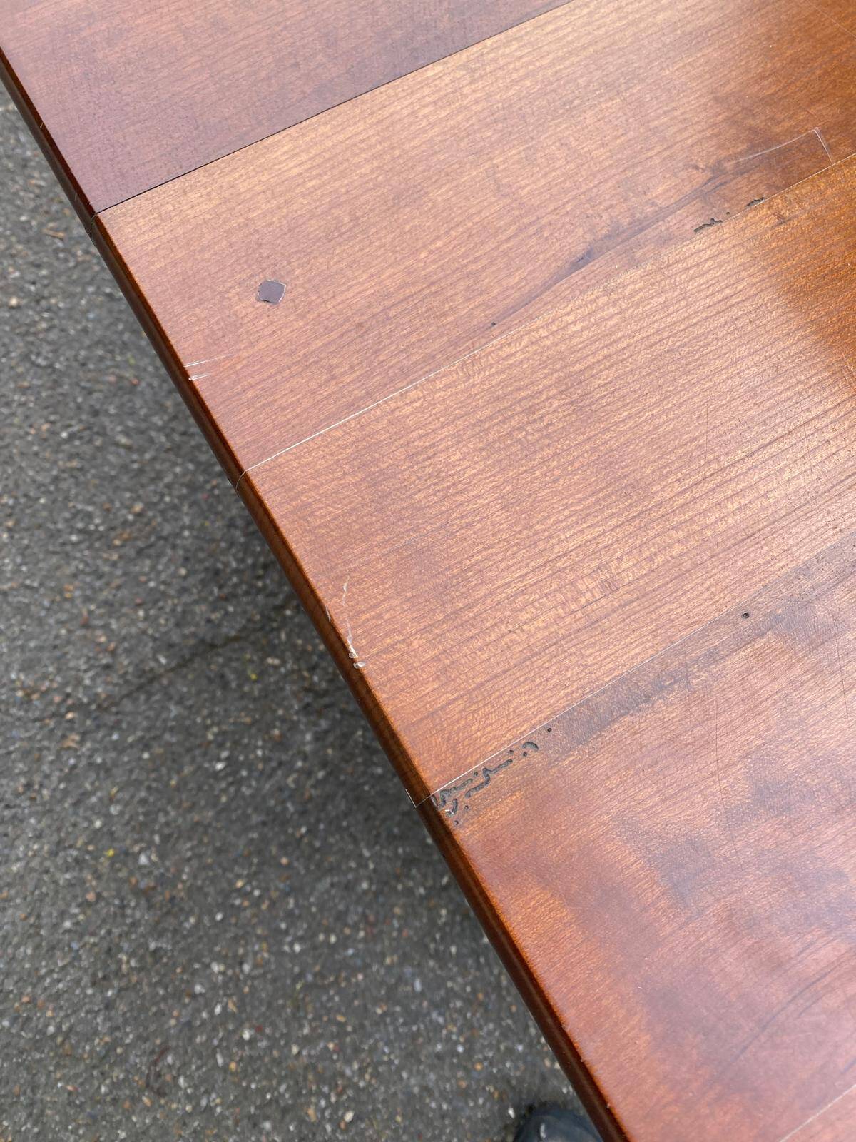 Louis Philippe solid wood desk with 5 extendable drawers