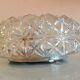 Vintage structured glass round ceiling lamp 60s-70s