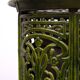 19th Century French Green Enameled Cast Iron Heater Stove