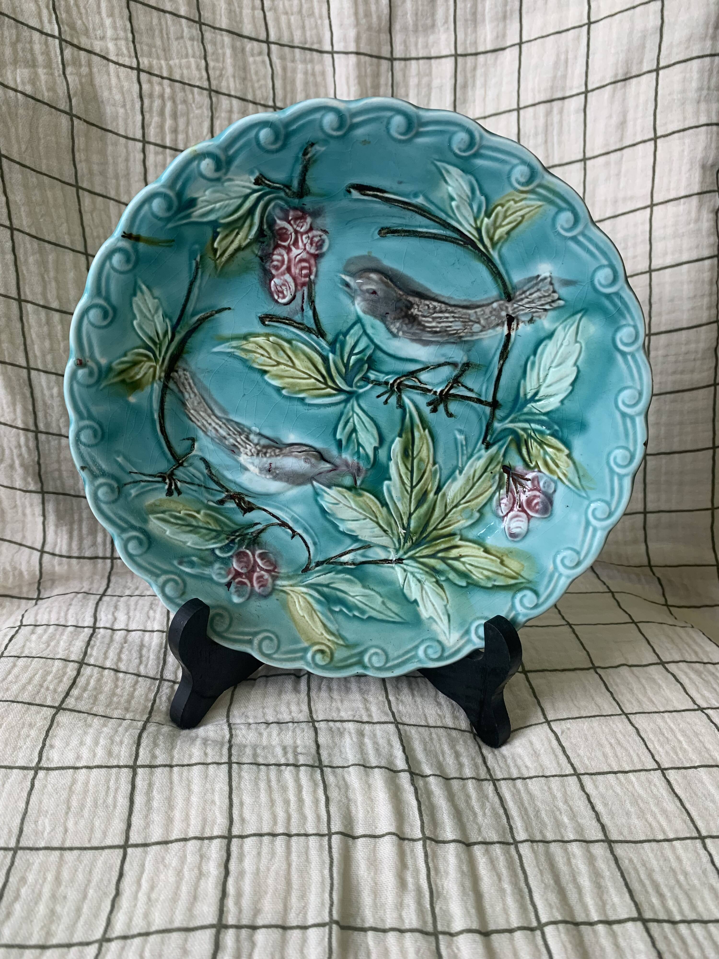 Assiette barbotine