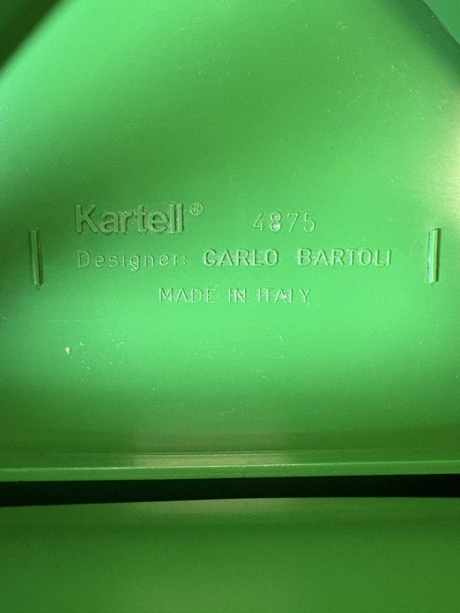 4 chairs model 4875 by C. Bartoli for Kartell, 1970