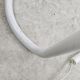 Floor lamp white metal and plastic space age