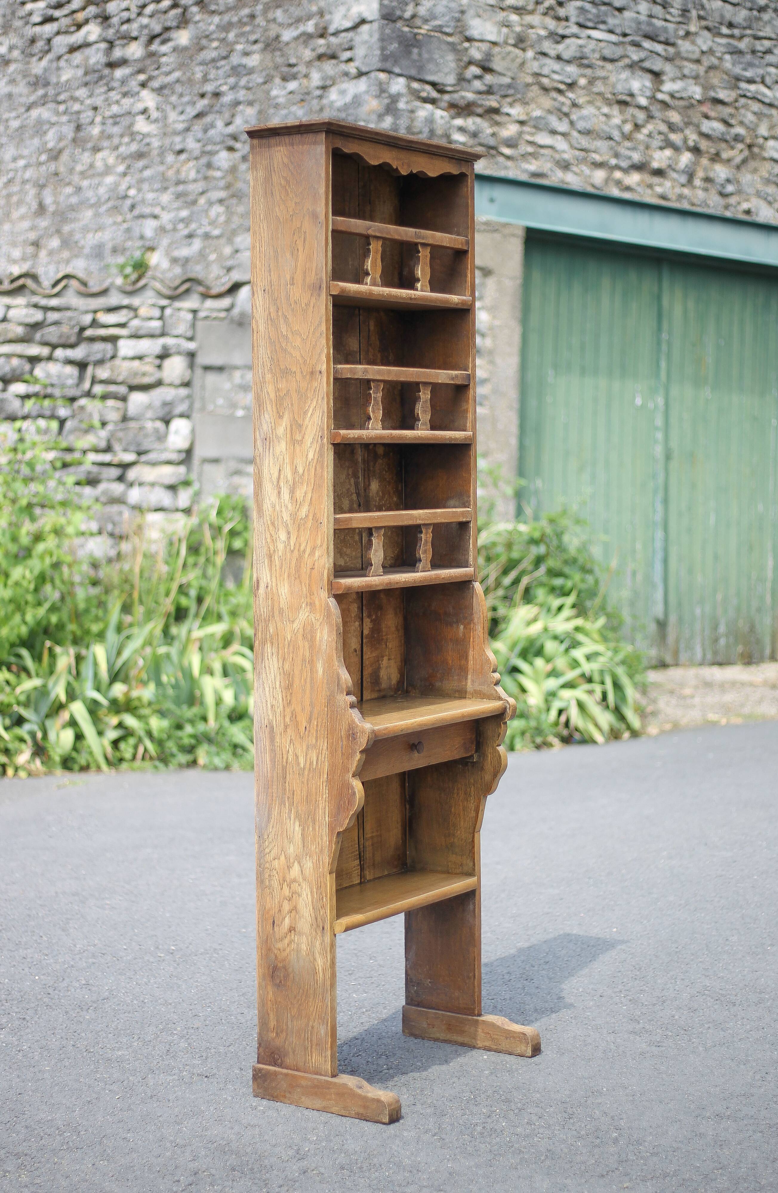 Old wooden dresser, standing shelf, vintage wooden furniture, kitchen, country, chalet, decoration