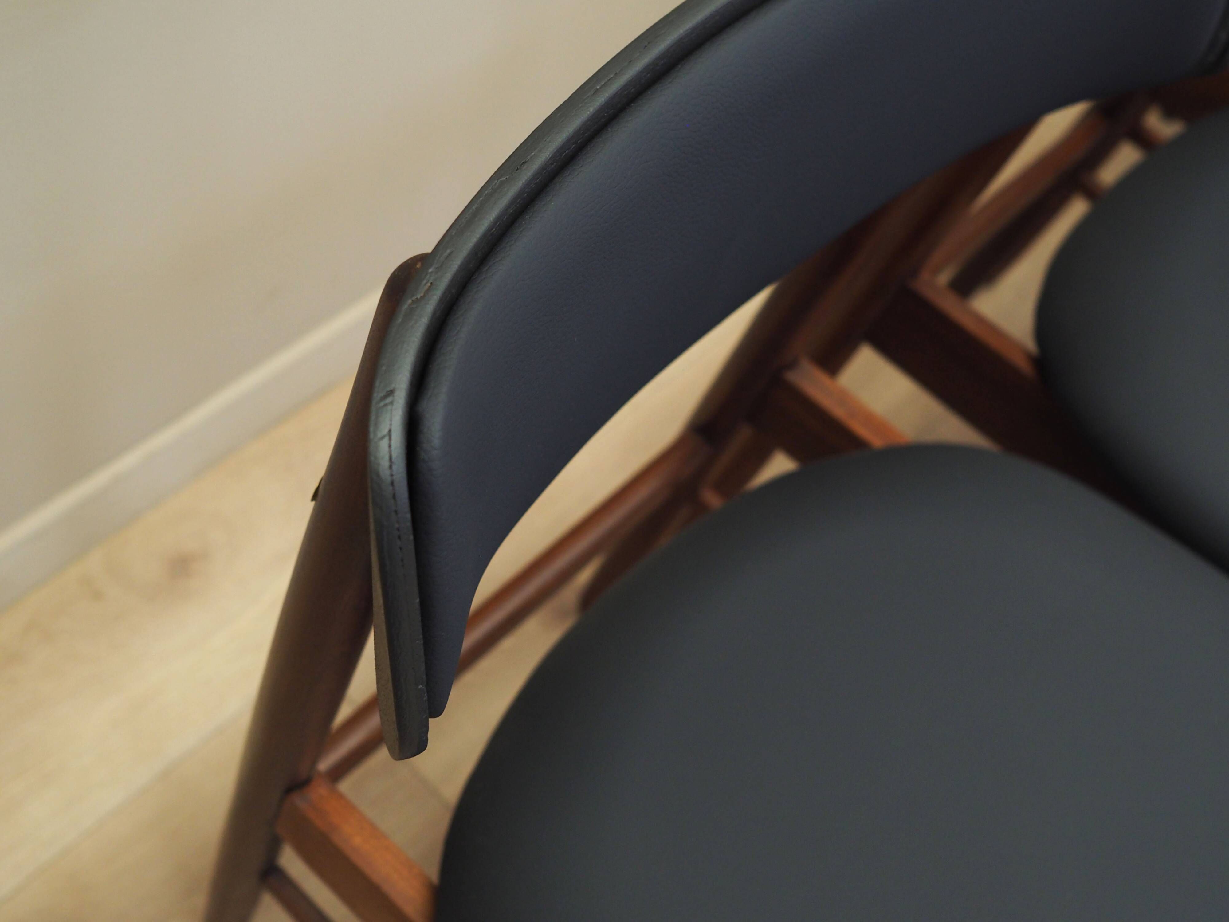 Set of four teak chairs, Danish design, 1960s, production: Denmark