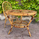 1950s rattan table from France