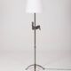 Floor lamp Rooster in beaten iron, 1950s, France