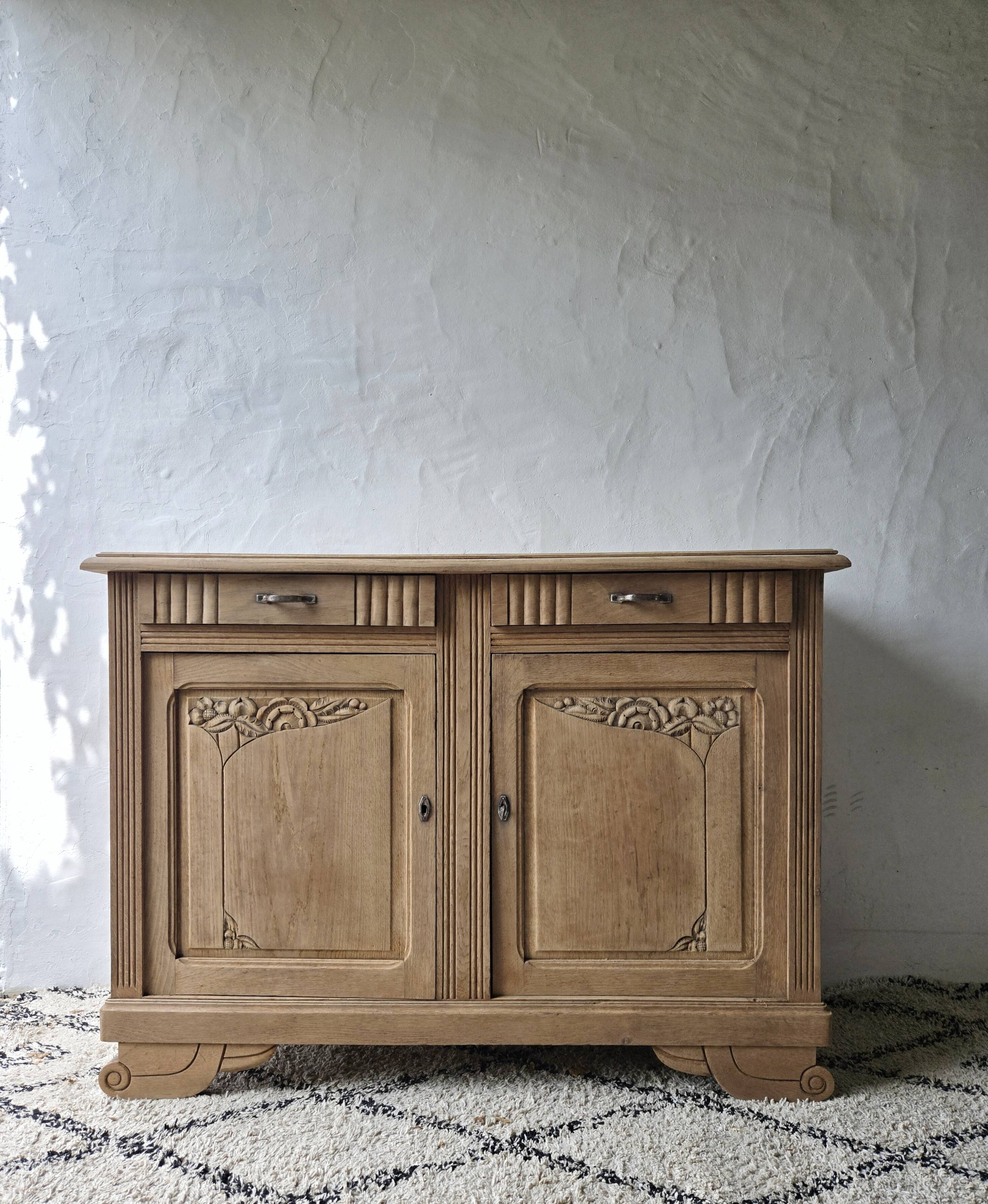 buffet art déco en chêne