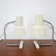 Set of two beige table lamps designed by Josef Hůrka for Napako 1970