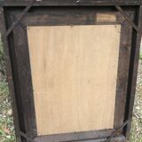 Old solid wood mirror