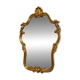 Antique Oval Wall Mirror Gold Louis XV Style Rocaille Rococo