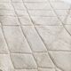 Moroccan berber carpet blessed ouarain ecru with diamond patterns engraved 304x204cm