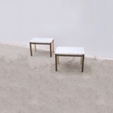 Pair of Scandinavian side tables by BENDIXEN, Denmark 1970