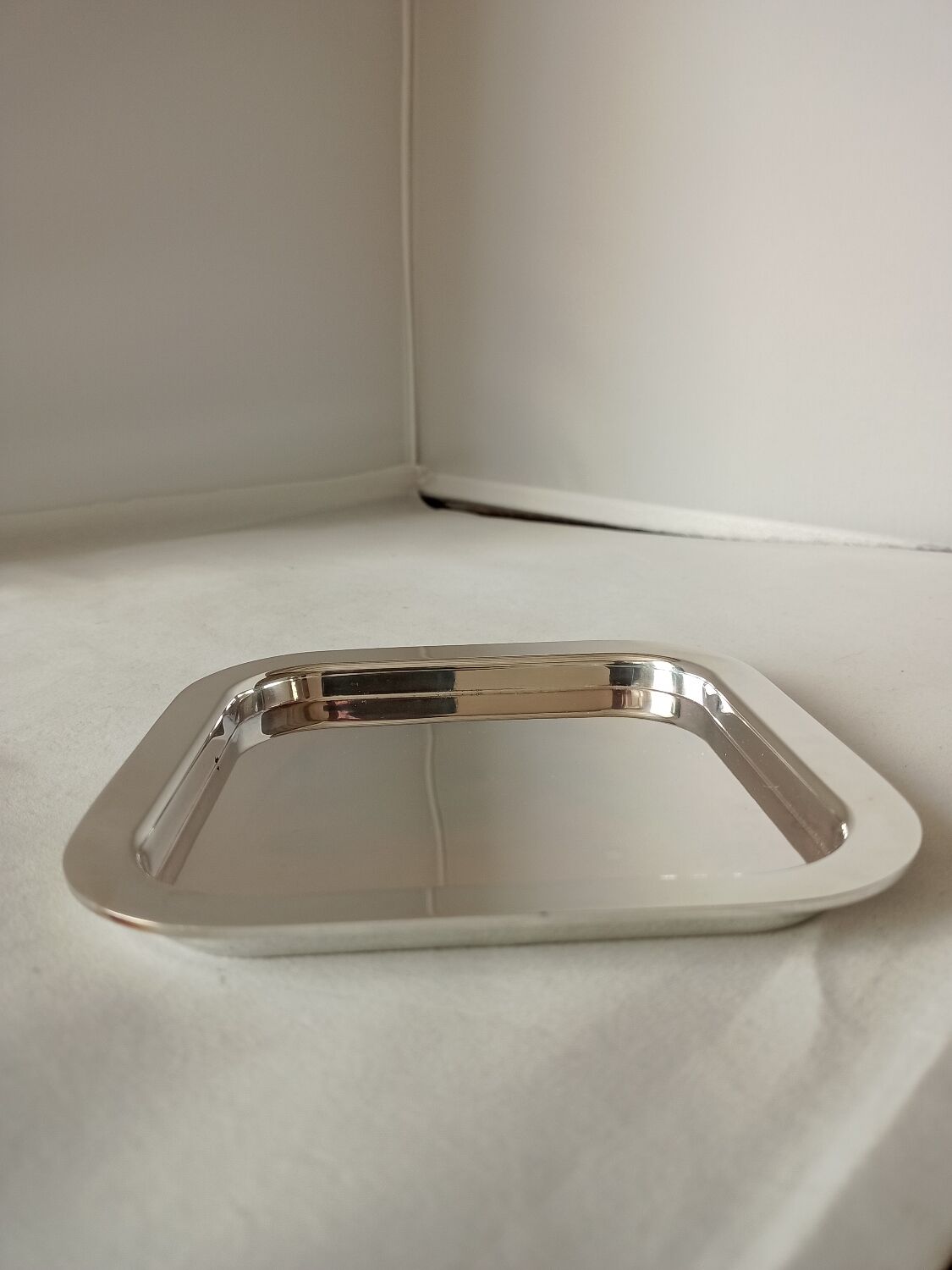 Tray in silver metal Chanel