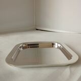 Tray in silver metal Chanel