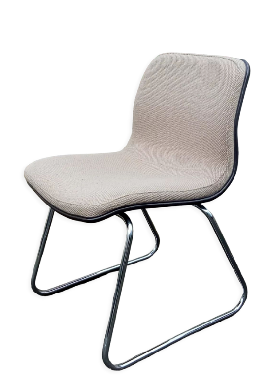 Steelcase Strafor chair, sled legs, 1970s