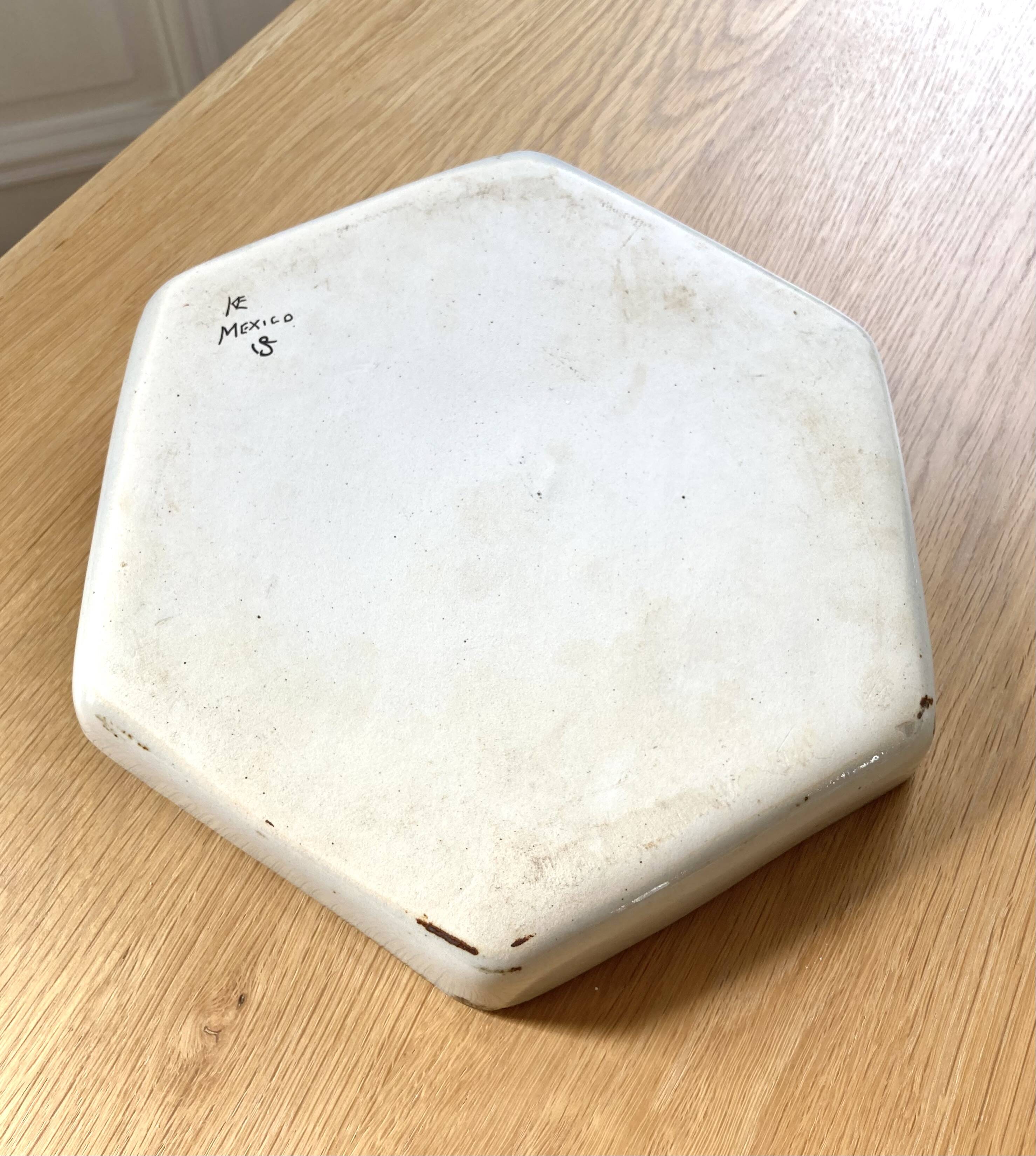 Ceramic plate Ken Edwards Tonala Mexico 1970