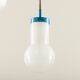 Italian pendant lamp with “lattimo” Murano glass shades, mid century modern