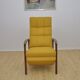 Mid-century armchair with folding footrest, 1960s