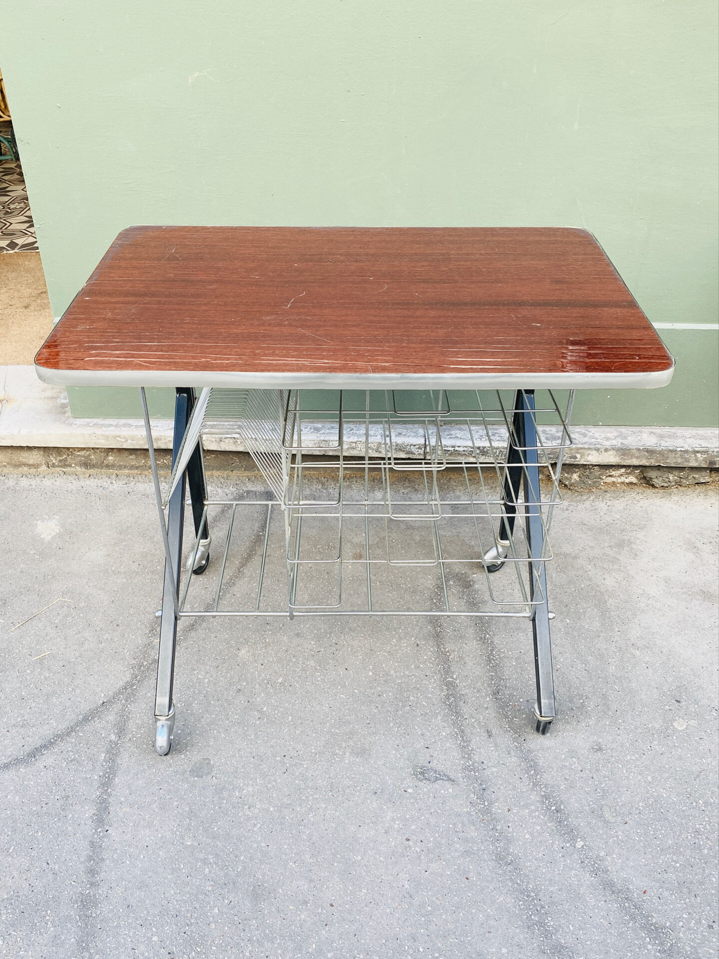 Sideboard / vinyl storage unit on wheels