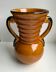 Vallauris yellow ceramic vase made in France 70s