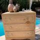 Commode ART DÉCO chêne brut jolies moulures