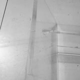 Glass and plexiglass coffee table 1970