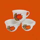 Set of 4 Bavarian porcelain cups