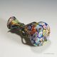 Multicoloured millefiori murrine vase by Fratelli Toso, Murano, early 20th century.