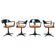 Space Age Konrad Schaefer dining chairs for Emu, 1960s