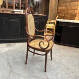 Thonet n°17 curved wooden armchair