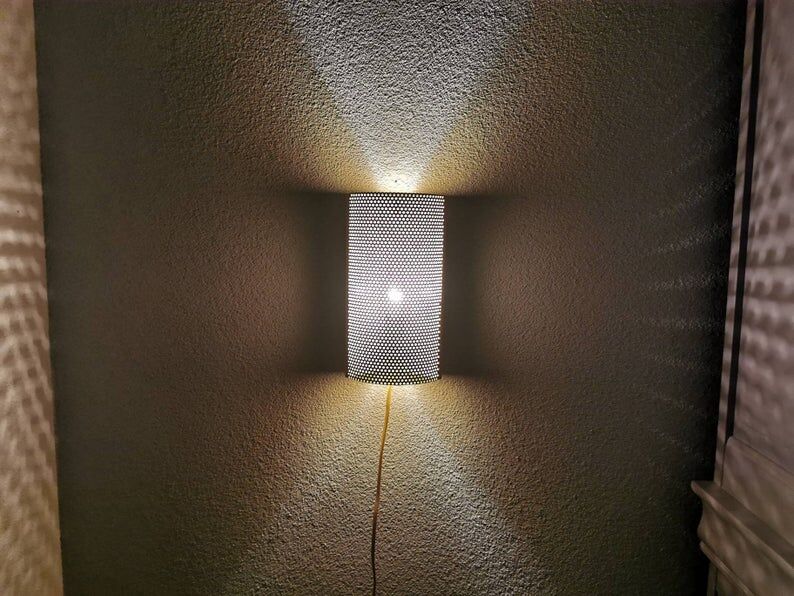 David GL Belysning 70s vintage metal wall lamp