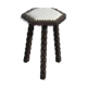 Tabouret tripode catalan, espagnol en pin massif