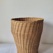 Corbeille à papiers en osier