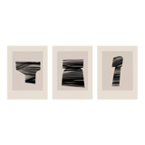 Set of 3 abstract giclee prints, 50x70