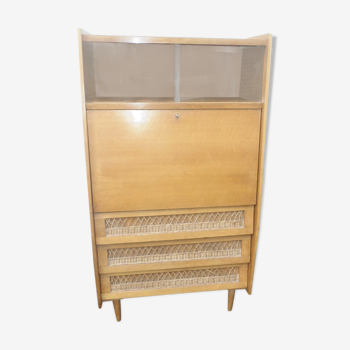 Secretary in blond wood multi-functional, 1960