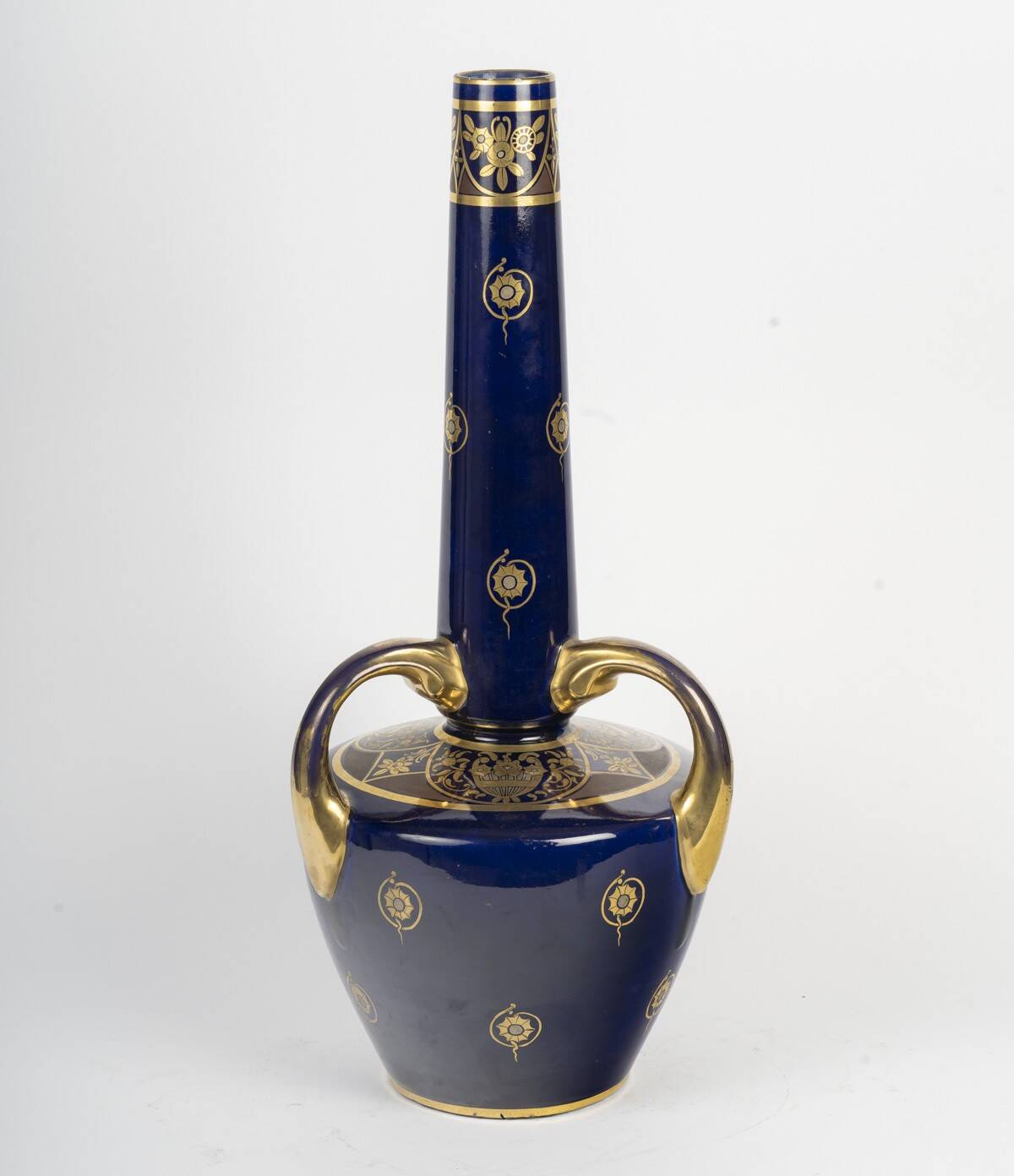 Large porcelain vase by Jaget - Pinon