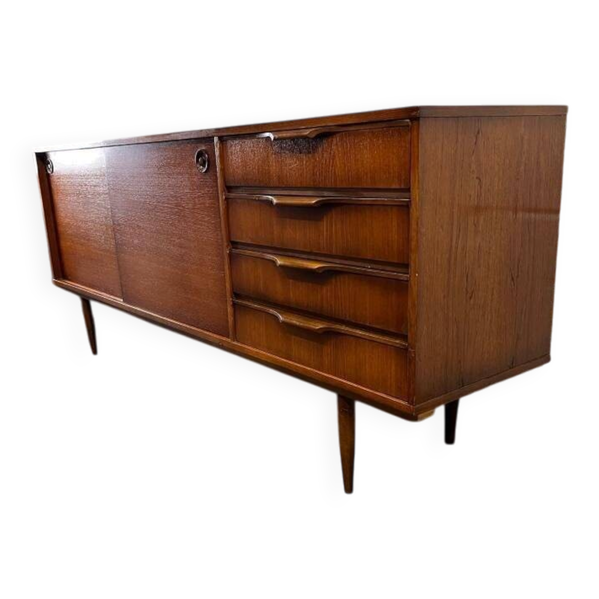 Vintage wooden sideboard / long buffet / sideboard
