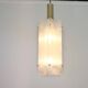 1 of 3 large Murano glass ice pendant by Limburg, Germany, 1970s
