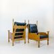 Fauteuil trône design vintage des années 1950
