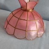 Pink mother-of-pearl chandelier