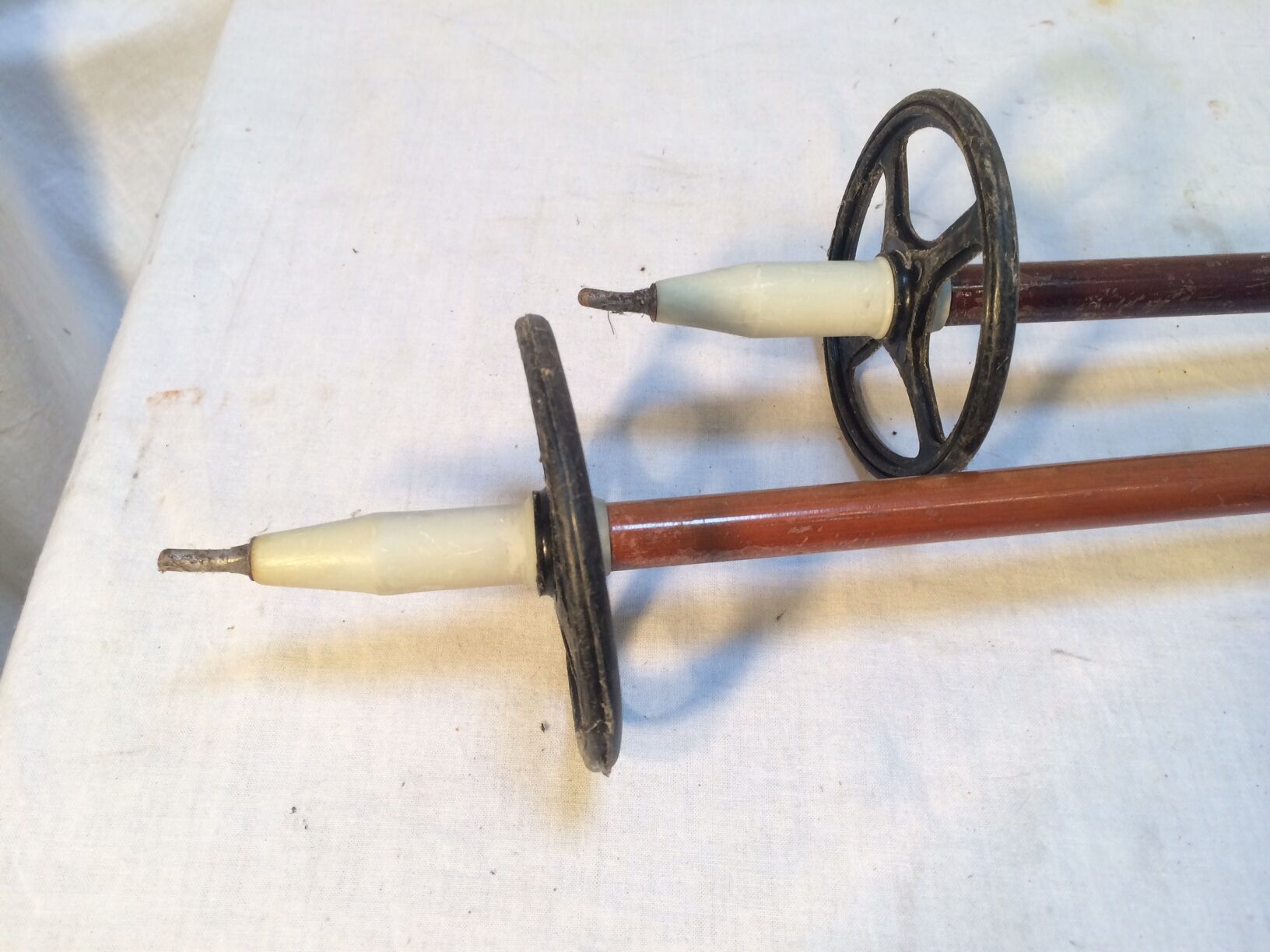 Old bamboo ski poles