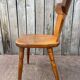 Vintage Brutalist Stube solid wood dining chair