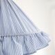 Conical suspension with fine stripes and Emilia "marina" shade.