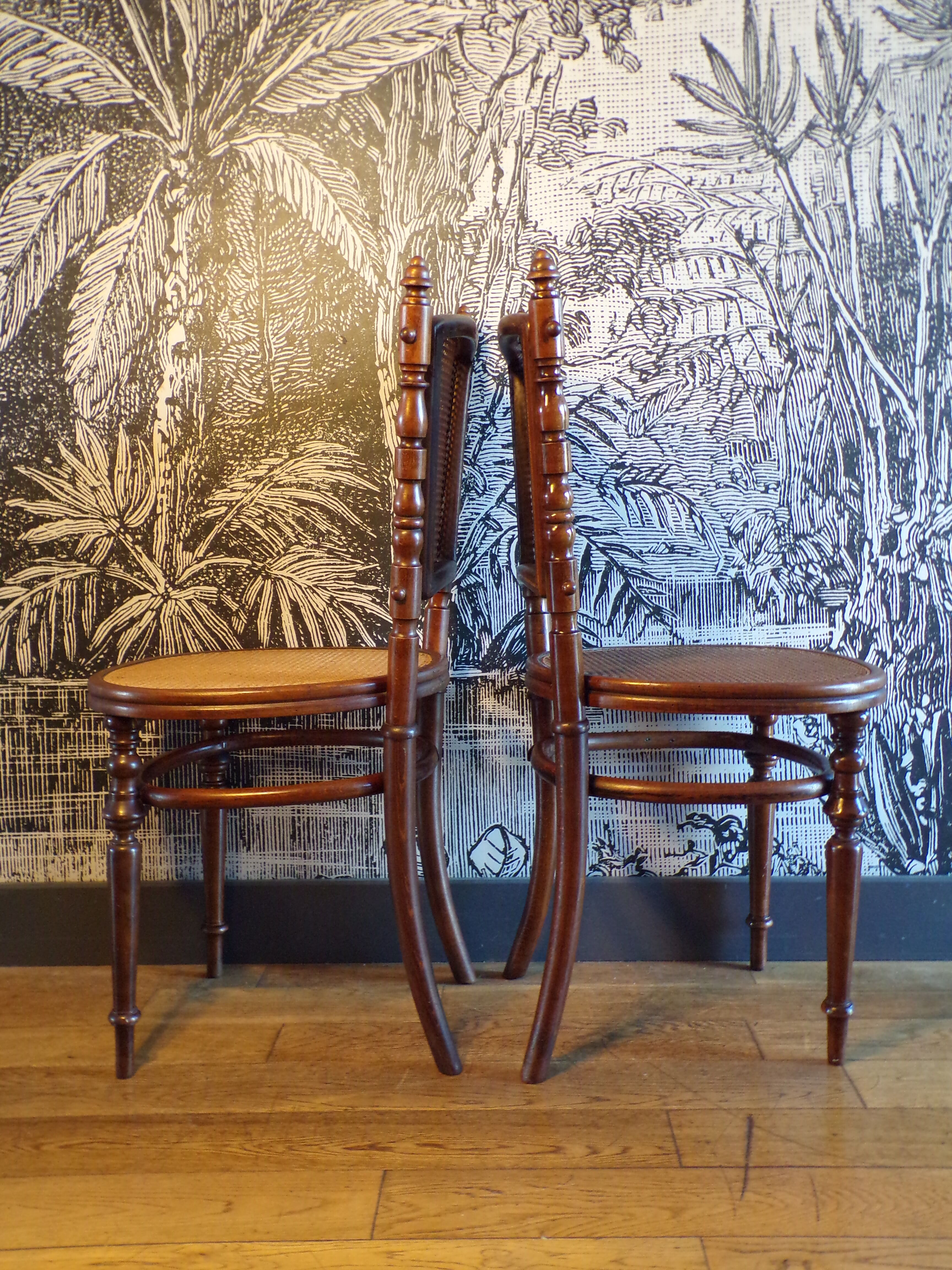Pair of Fischel chairs 1900s