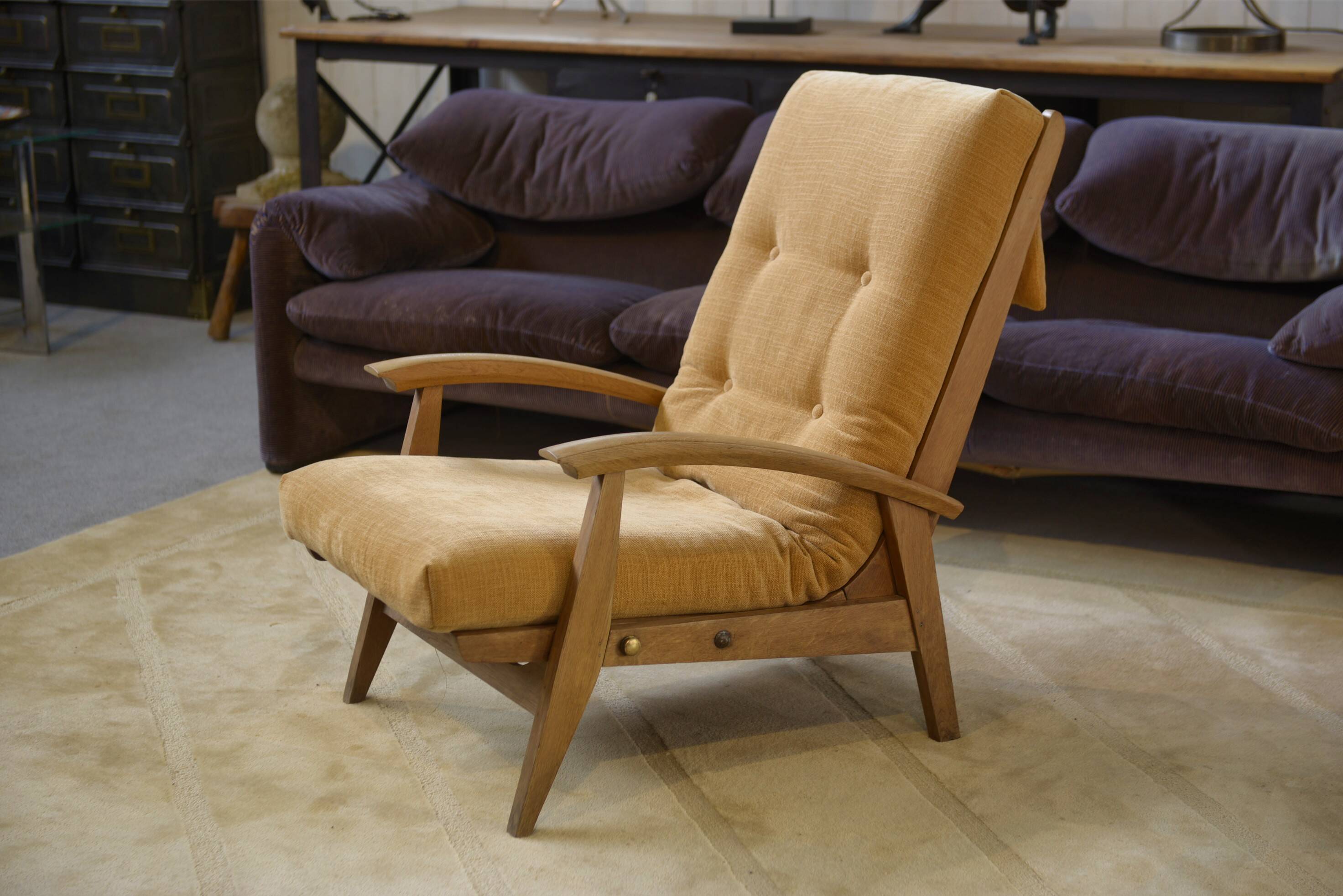 Armchair model FS 134 by Guy Besnard for Free Span 1950s
