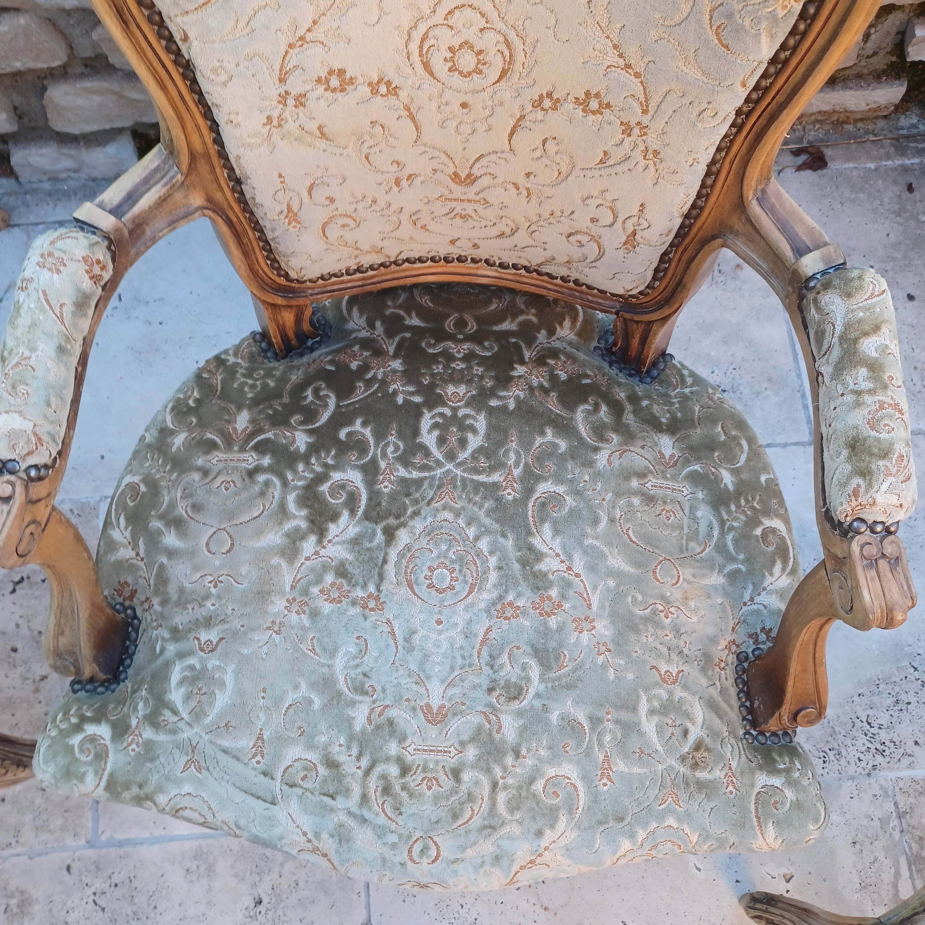 Louis xv armchairs