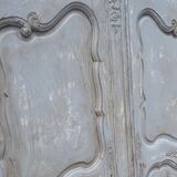 Old cabinet 18th century painted patinated