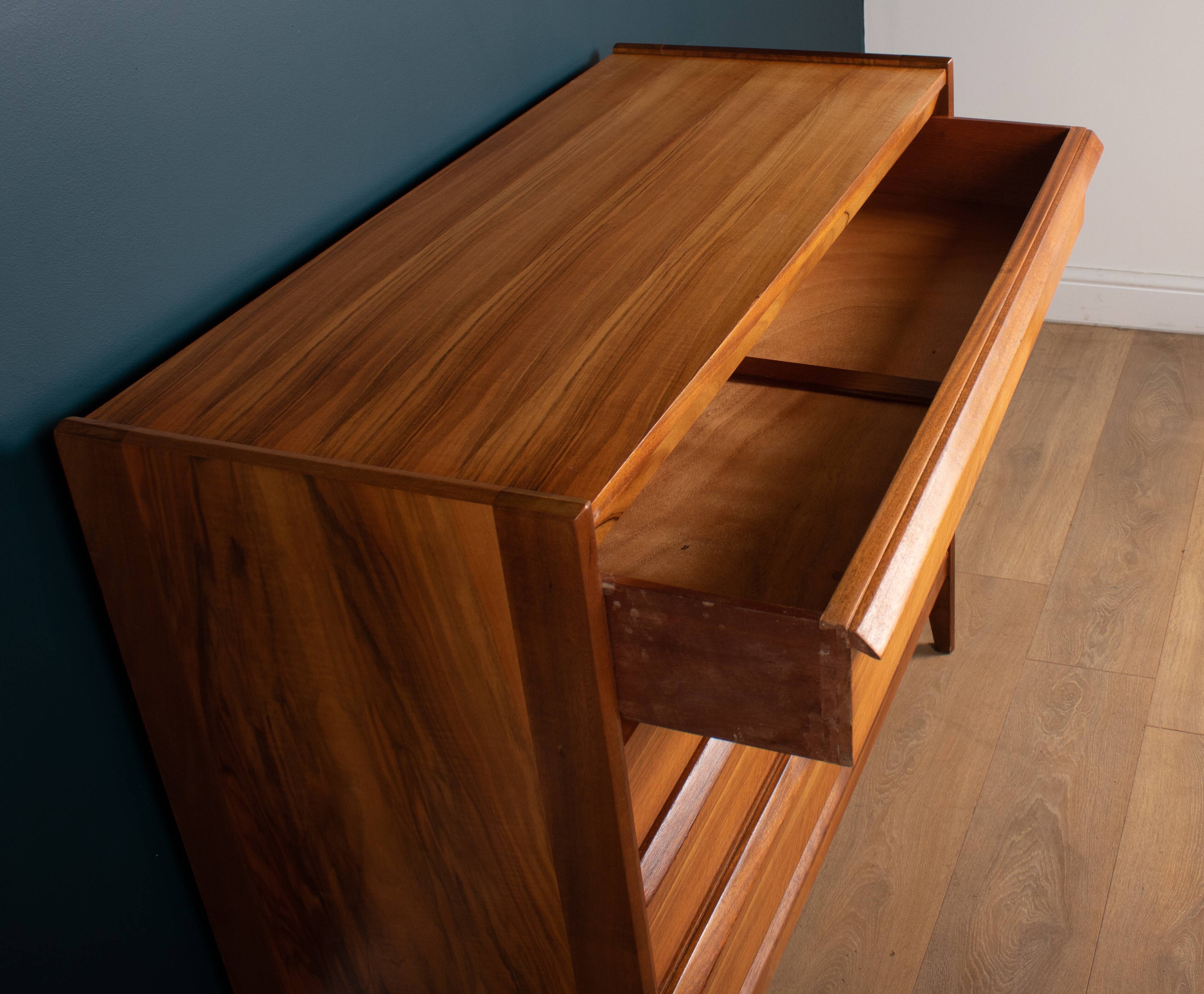 Retro Walnut & Rosewood Younger Chest Of Drawers By John Herbert